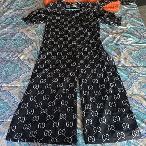 Logo-Print Wide-Leg Jumpsuit